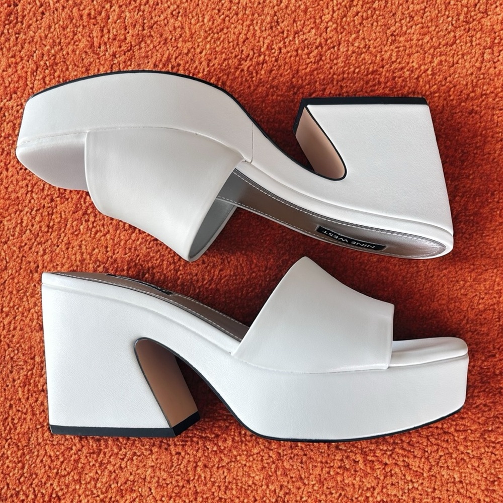 Nine West Chunky Platform Heels